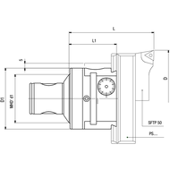 MHD-Feinstbohrkopf TRM63/63 MHD'63 ø77-125mm